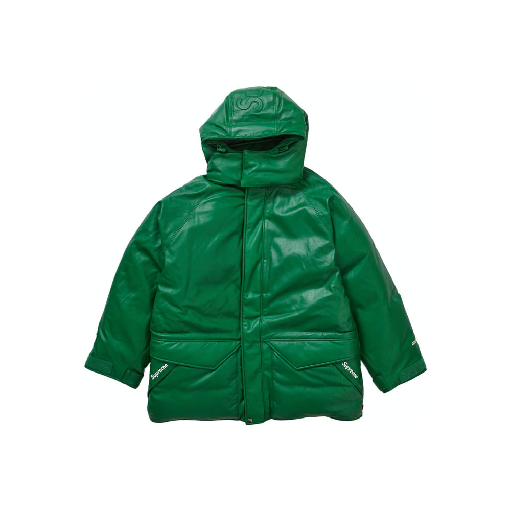 Supreme GORE-TEX Leather 700-Fill Down Parka GreenSupreme GORE-TEX