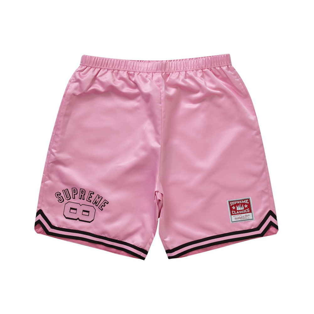 Supreme Mitchell & Ness Satin Basketball Short PinkSupreme Mitchell ...