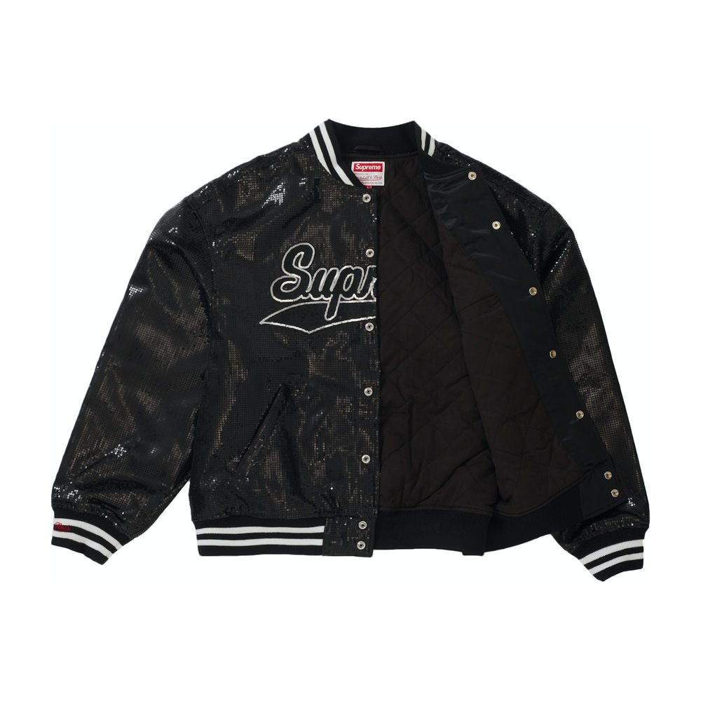 Supreme varsity best sale jacket black