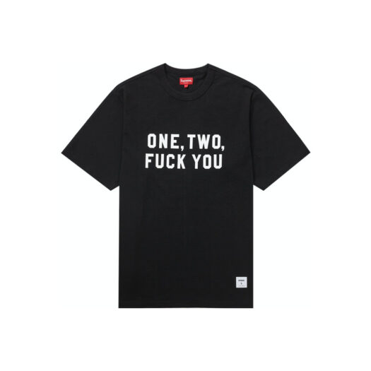 Supreme One Two Fuck You S/S Top Black
