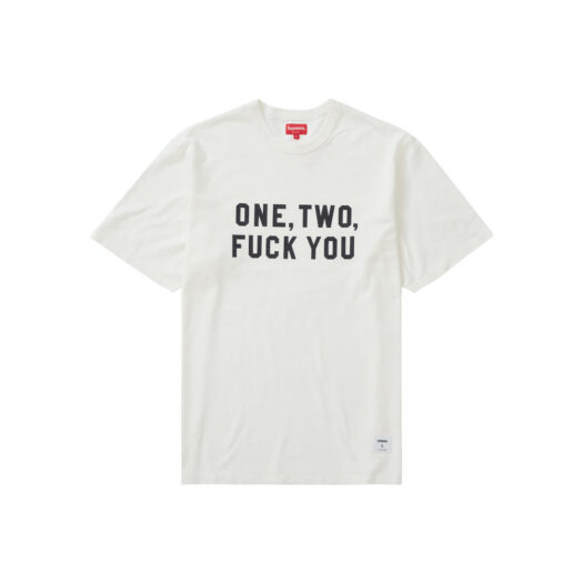 Supreme One Two Fuck You S/S Top White