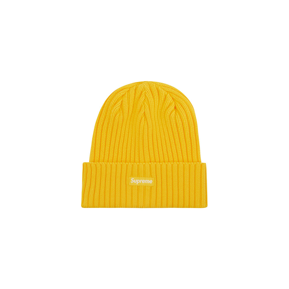 Supreme Overdyed Beanie (SS23) Lemon