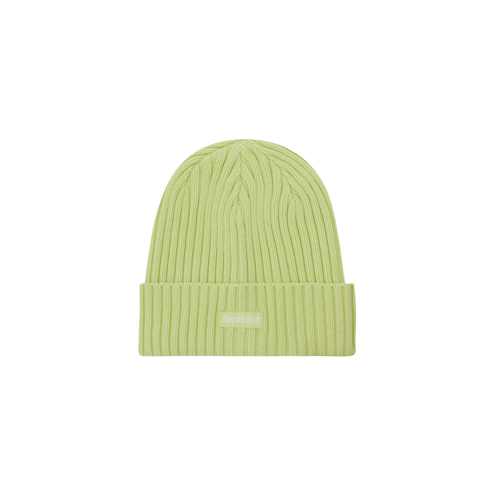 Supreme Overdyed Beanie limeメンズ