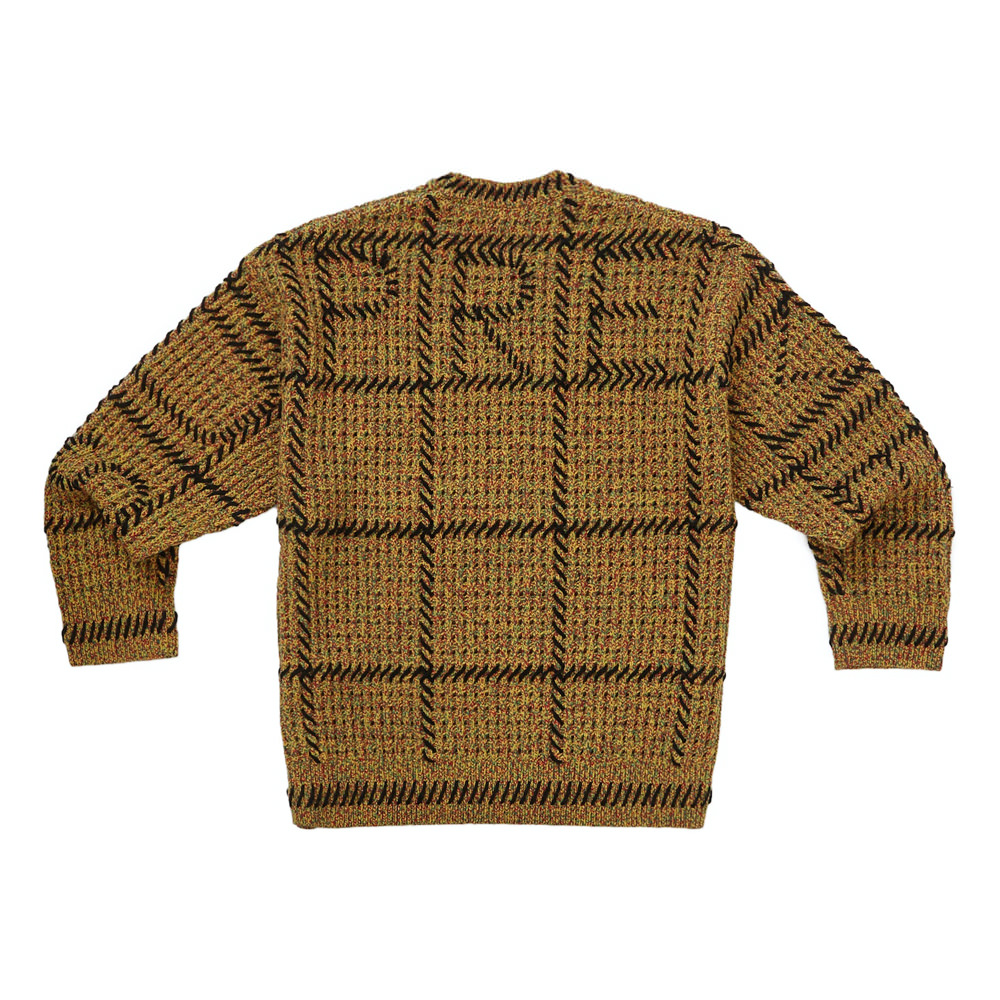 Supreme Quilt Stitch Sweater Yellow