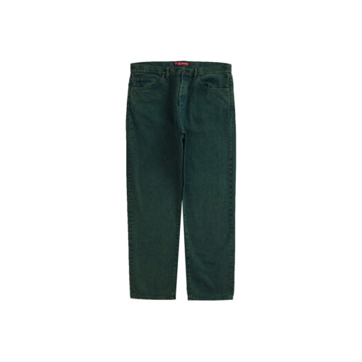 Supreme Regular Jean (SS23) Overdyed Green
