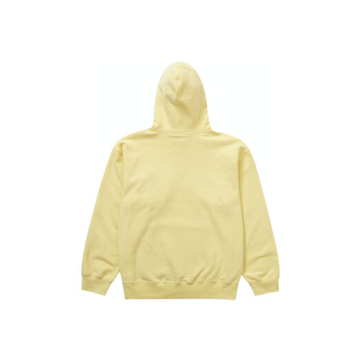 Supreme Script Hooded Sweatshirt Light Yellow