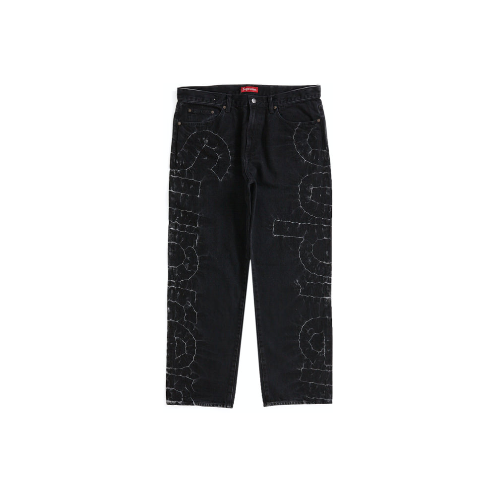 Supreme Shibori Loose Fit Jean Black