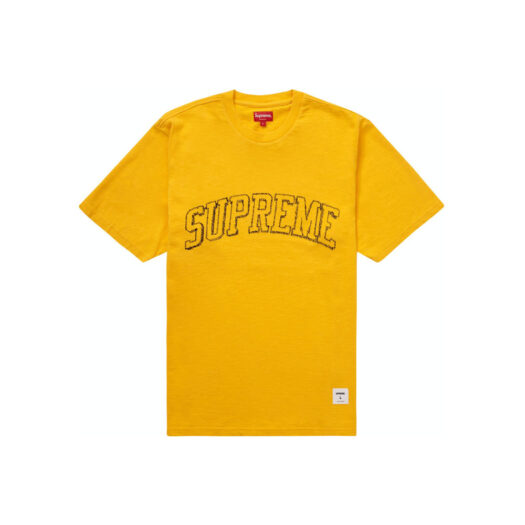 Supreme Sketch Embroidered S/S Top Yellow
