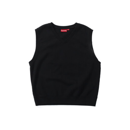 Supreme Sweatshirt Vest Black