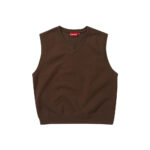 Supreme Sweatshirt Vest Brown
