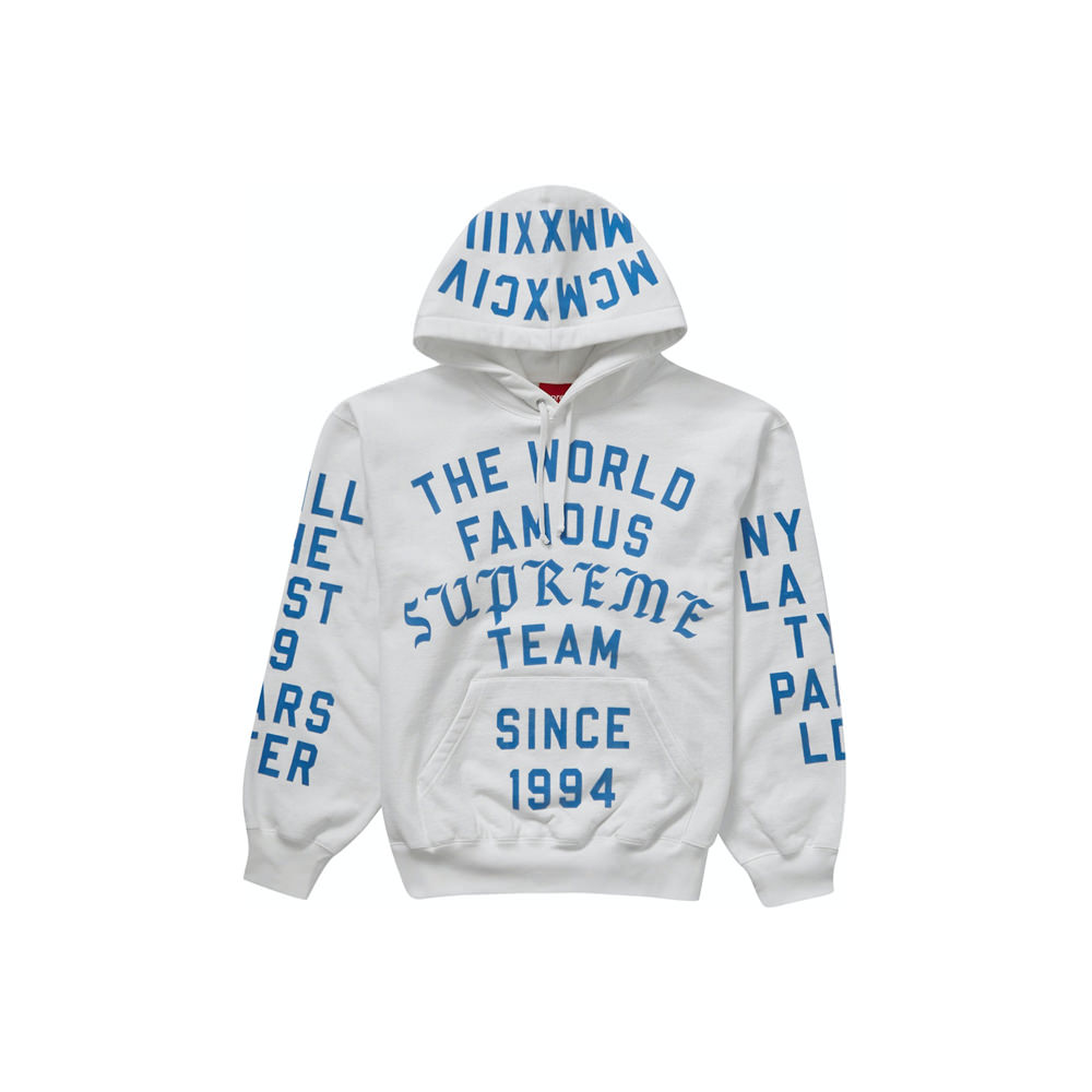 Supreme Team Flocked Hooded Sweatshirt-