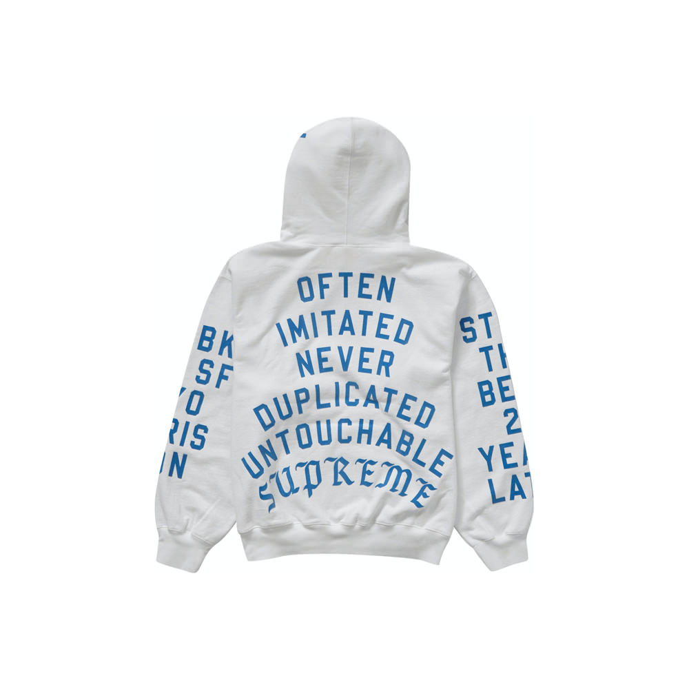 Supreme Team Flocked Hooded Sweatshirt-