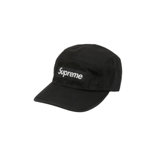 Supreme Washed Chino Twill Camp Cap (SS23) Black