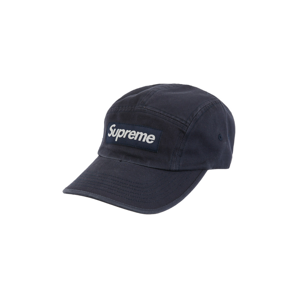 Supreme Lasered Twill Camp Cap Navy