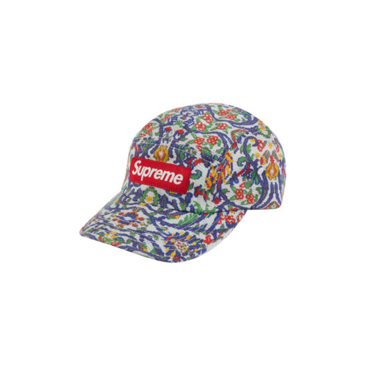 Supreme Washed Chino Twill Camp Cap (SS23) Tapestry