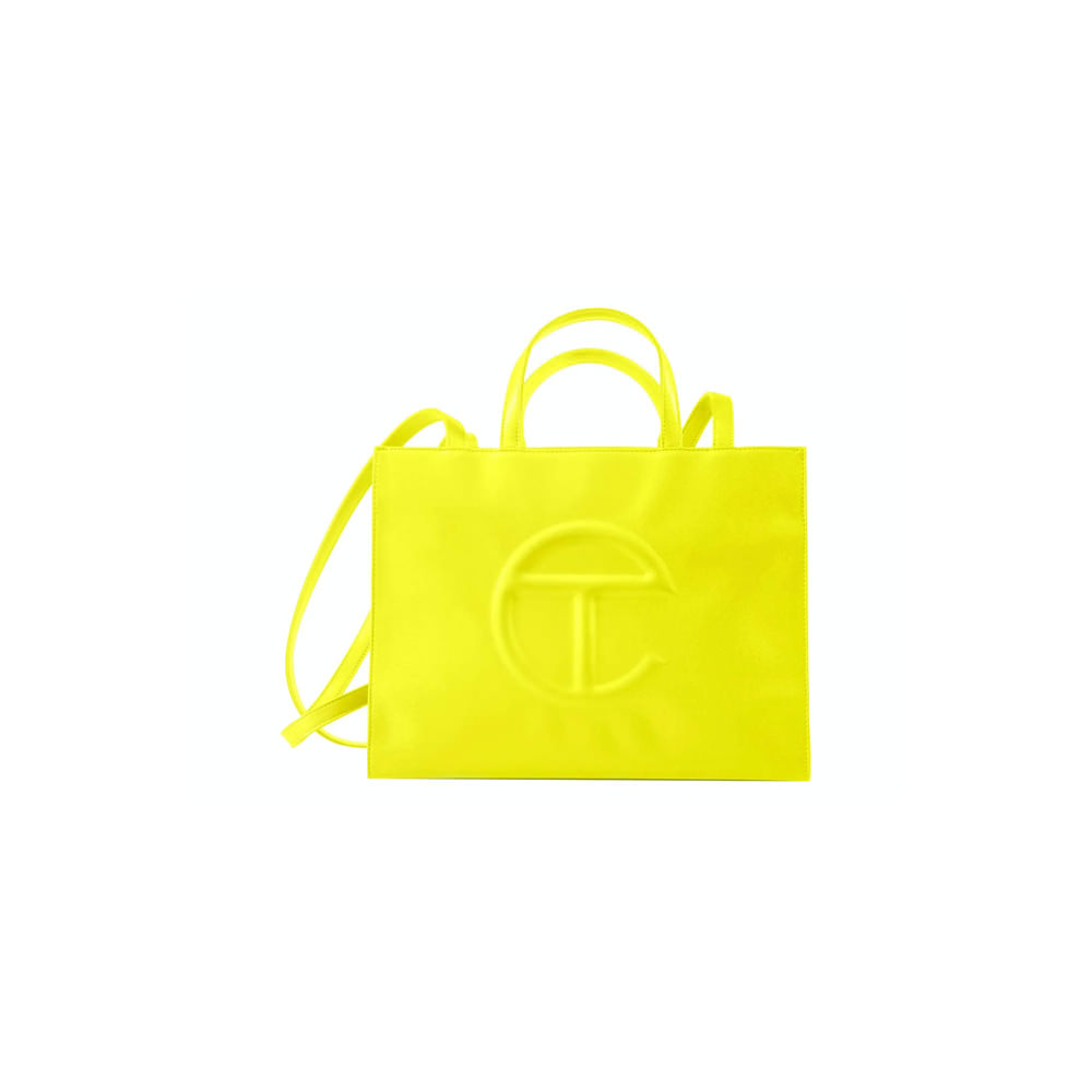 Telfar Shopping Bag Medium Highlighter YellowTelfar Shopping Bag Medium ...
