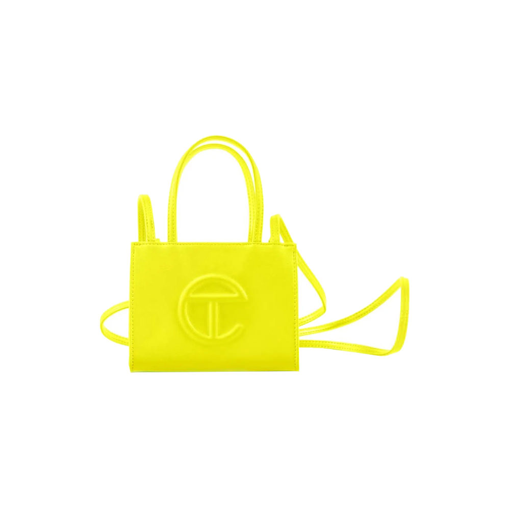 Telfar Shopping Bag Small Highlighter YellowTelfar Shopping Bag Small ...