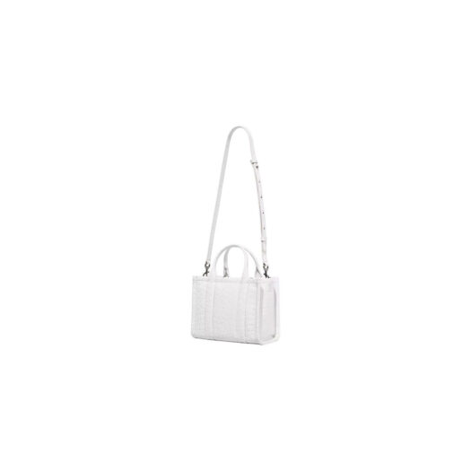 Marc Jacobs The Croc-Embossed Mini Tote Bag Ivory