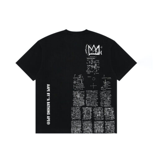 AAPE x Jean Michel Basquiat #3 Tee Black