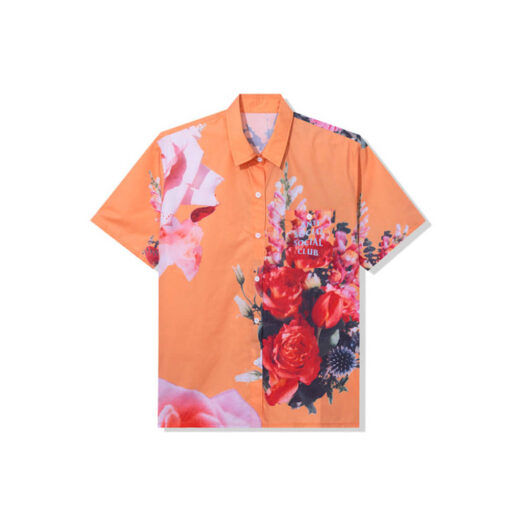 Anti Social Social Club Summers Over Button Up Orange