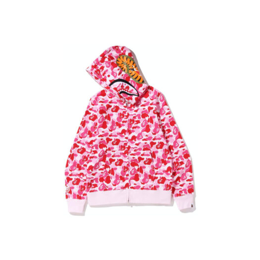 BAPE ABC Camo Shark Full Zip Hoodie (SS23) Pink