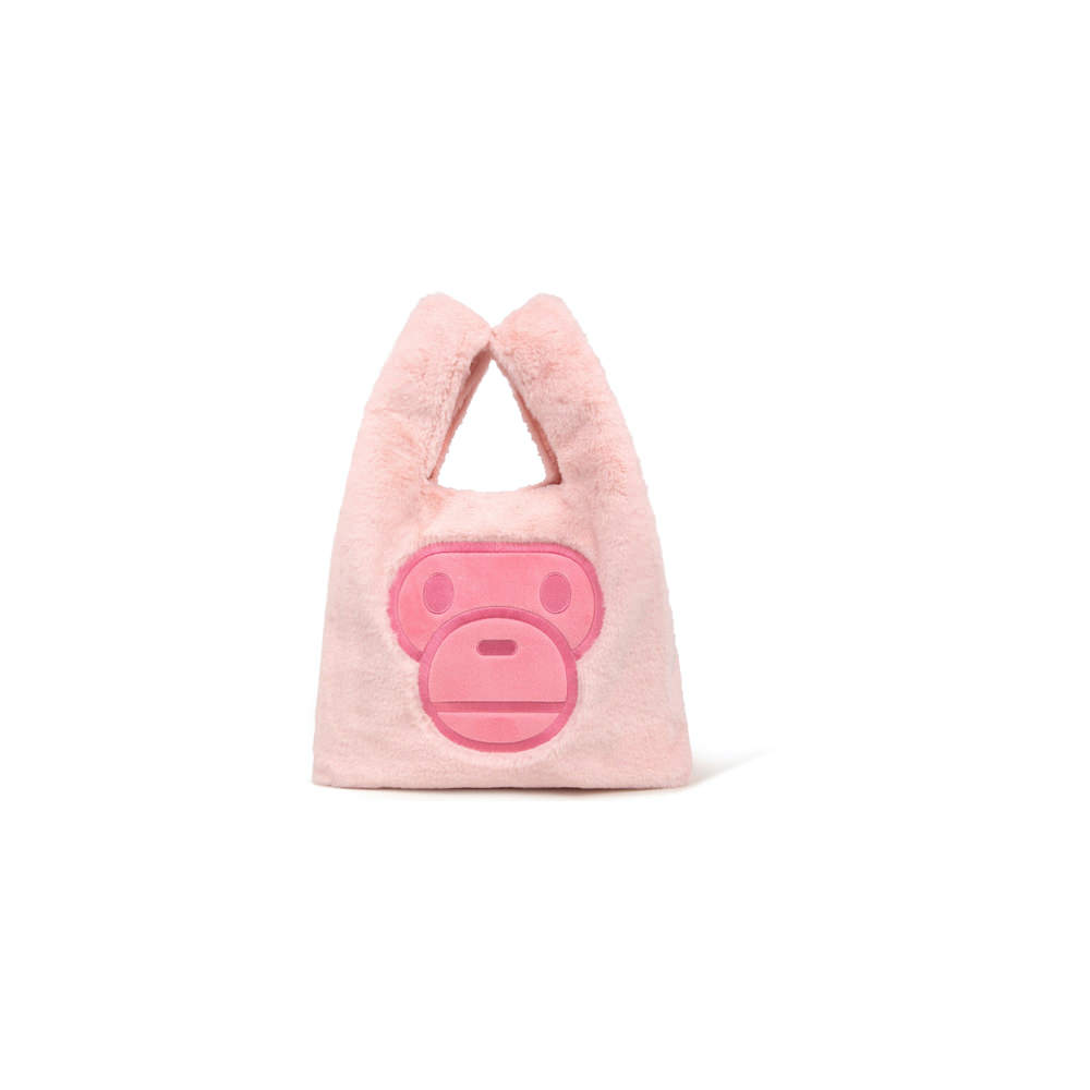 BAPE Baby Milo Fur Tote Bag Pink