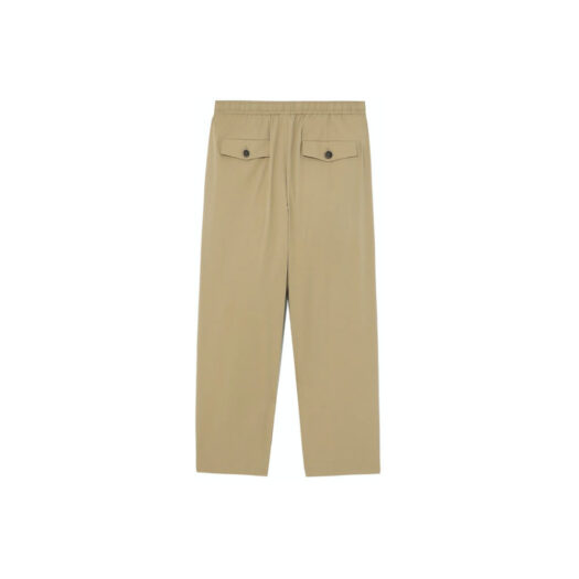 BAPE Black Loose Fit Tapered Easy Pants Beige