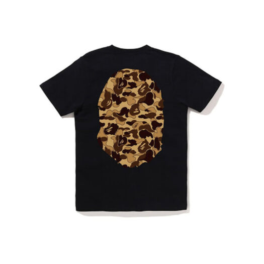 BAPE Womens Cookie Camo 2 Big Ape Head Tee Black Brown