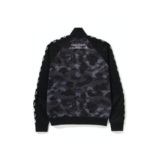 BAPE x Fred Perry Color Camo Track Jacket Black