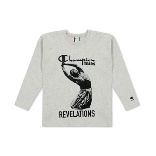 Denim Tears Champion Tears Crewneck Longsleeve Heather Grey