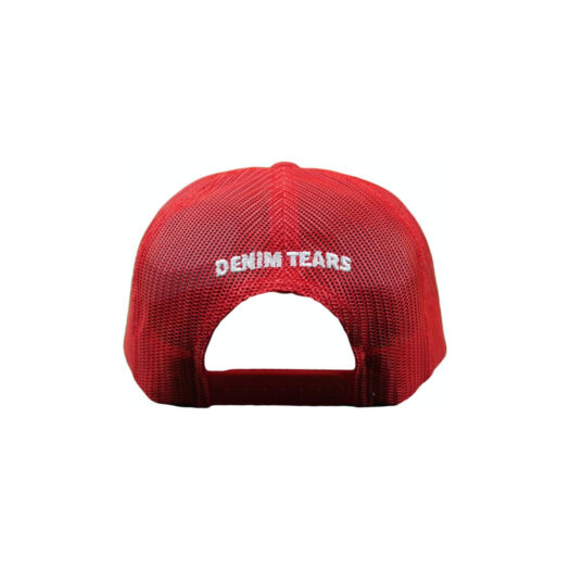 Denim Tears Cotton Wreath Southern Man Trucker Hat Red
