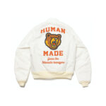 Human Made Bear Flight Jacket White