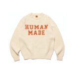 Human Made Bear Raglan Knit Sweater White