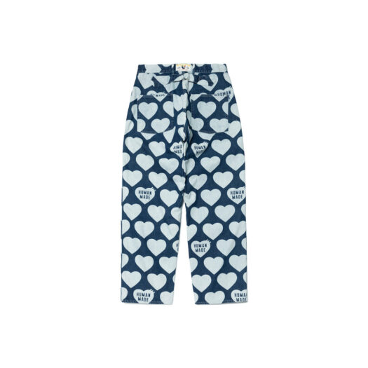 Human Made Heart Baggy Denim Pants Indigo