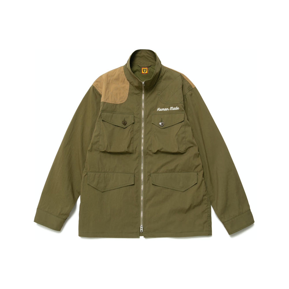 Human Made Hunting Graphic Jacket Olive DrabHuman Made Hunting Graphic ...