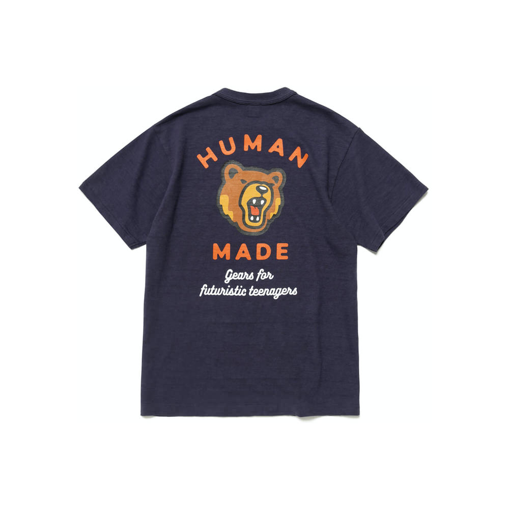 Human Made Pocket Bear #1 T-Shirt NavyHuman Made Pocket Bear #1 T
