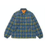Human Made Quilted Check Coach Jacket Blue