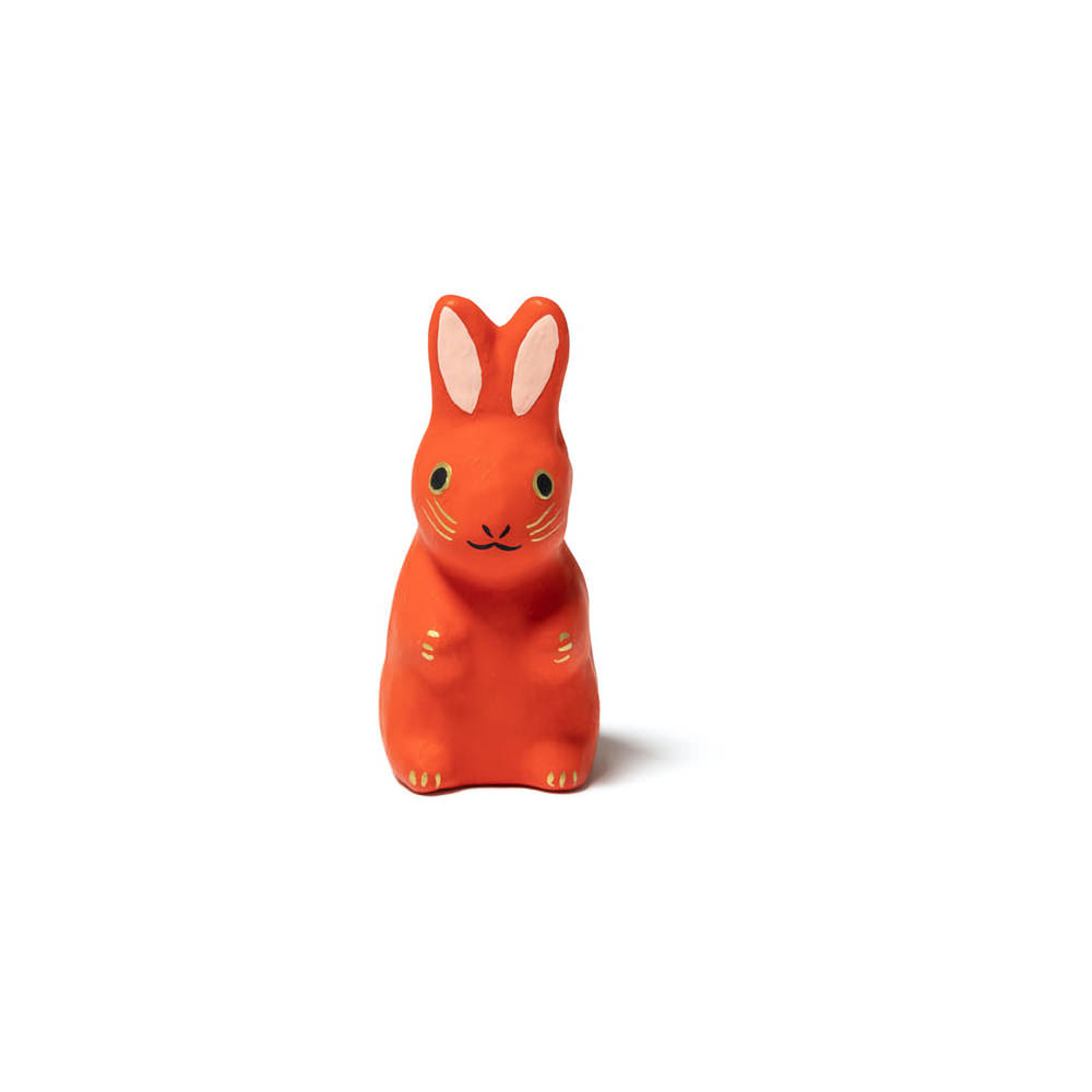 Human Made Rabbit Hariko Small Figure RedHuman Made Rabbit Hariko