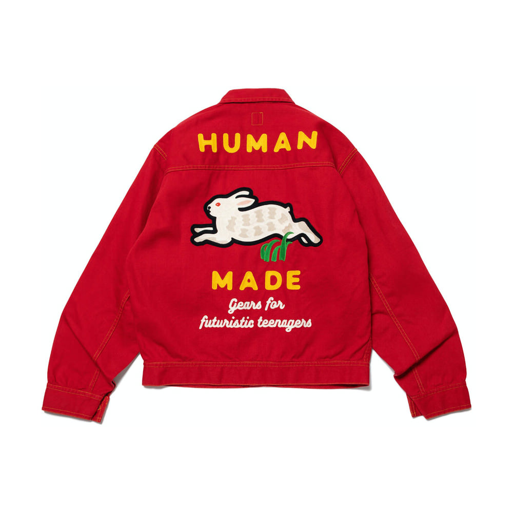 Human Made Rabbit Work Jacket RedHuman Made Rabbit Work Jacket Red