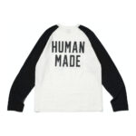Human Made Raglan L/S T-Shirt White Black
