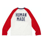 Human Made Raglan L/S T-Shirt White Red