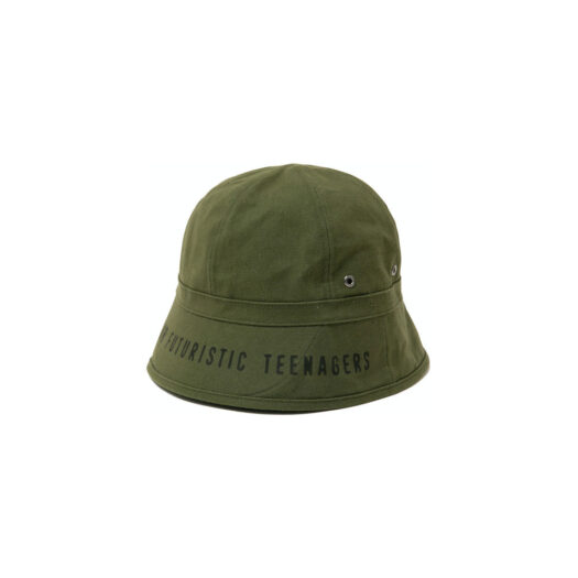 Human Made Round Bucket Hat Olive Drab