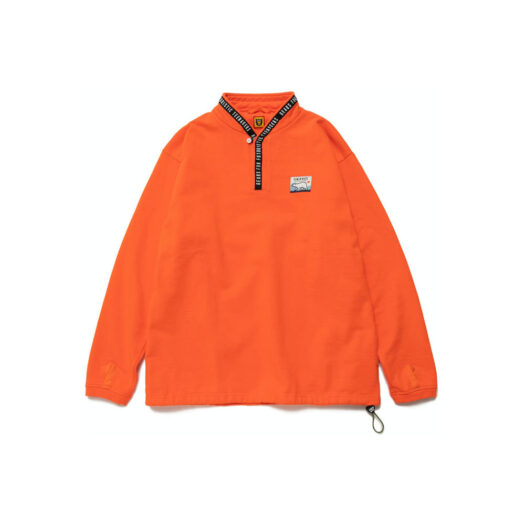 Human Made Stand Collar Sweatshirt Orange