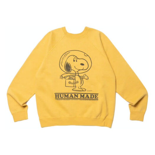 Human Made x Peanuts #1 Snoopy Sweatshirt Yellow