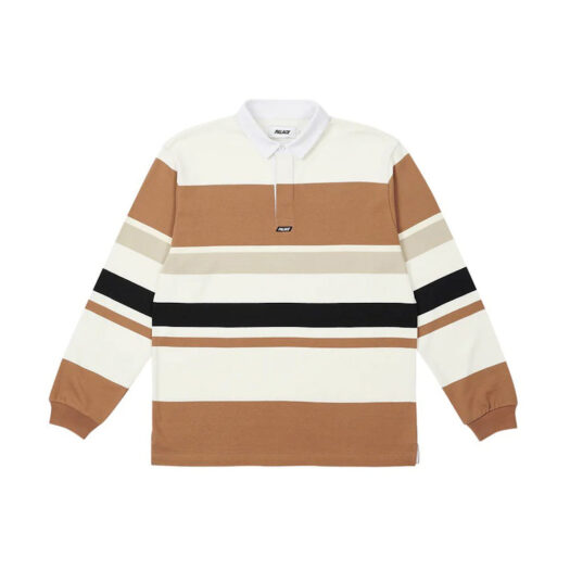 Palace Big Stripe Rugby Top White