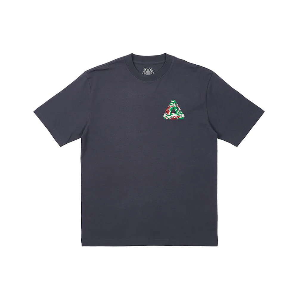 Palace Jungle Camo Tri-Ferg T-Shirt NavyPalace Jungle Camo Tri