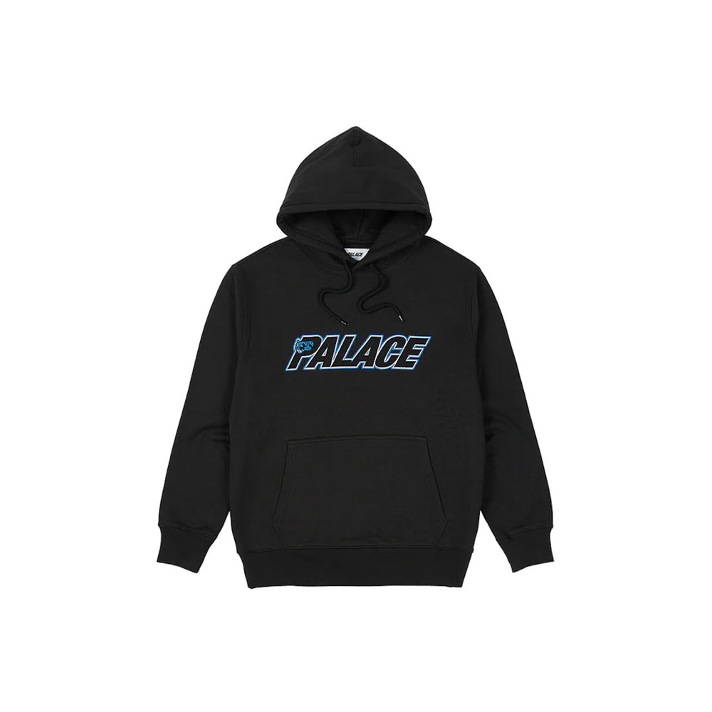 Palace slub hood on sale black