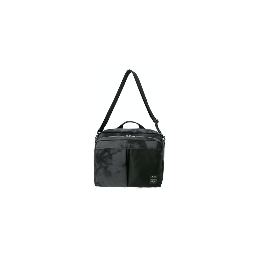 Palace x Porter 2 Way Shoulder Bag Black Wave Dye