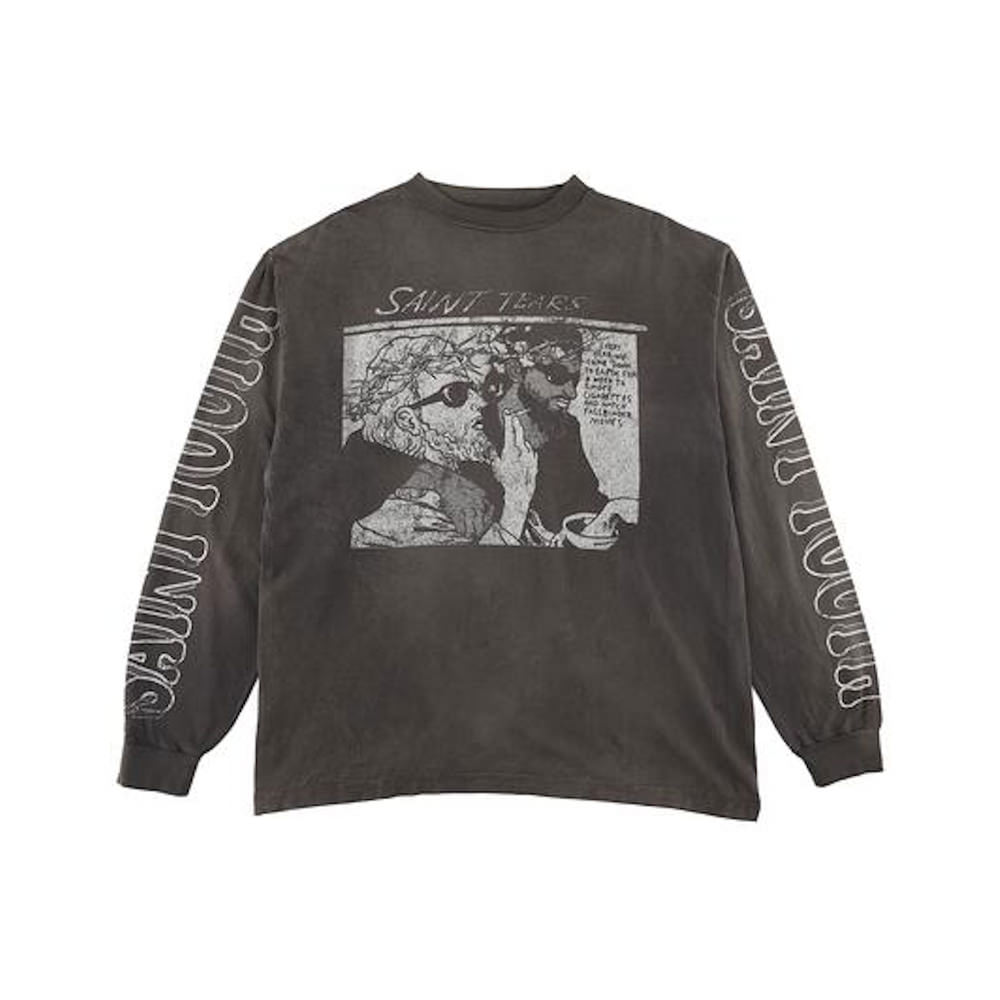 Saint Michael x Denim Tears Saint Tears L/S T-shirt BlackSaint Michael x  Denim Tears Saint Tears L/S T-shirt Black - OFour