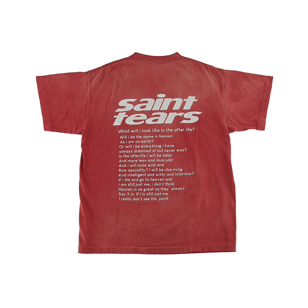Saint Michael x Denim Tears Saint Tears T-shirt RedSaint Michael x